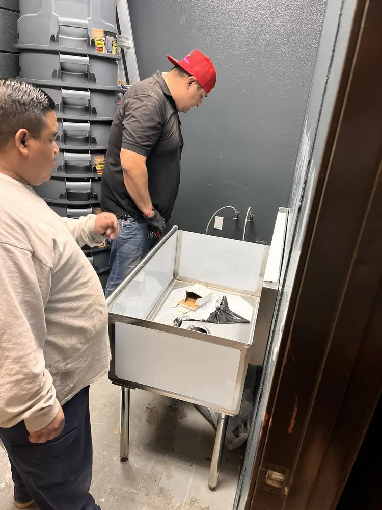 Commercial plumbing and sink installation in Harrison